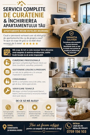 ÎCurățenie   nchirieri apartamente studiouri