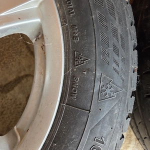 4 roti complete jante + anvelope Mercedes R16 - imagine 2