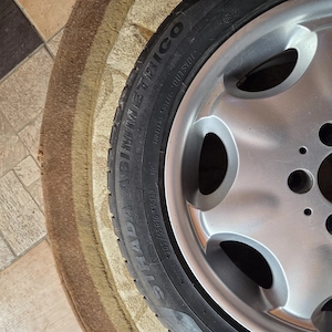 4 roti complete jante + anvelope Mercedes R16 - imagine 6