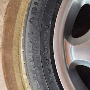 4 roti complete jante + anvelope Mercedes R16 - imagine 5