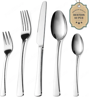 Set Tacâmuri Bestdin pentru 12 Persoane   60 Piese