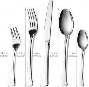 Set Tacâmuri Bestdin pentru 12 Persoane   60 Piese - imagine 2
