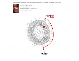 Vând două bilete la concertul Metallica din 13 mai de la Arena Națională