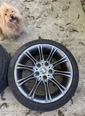 Jante Style 135M BMW Originale din Austria cu gume Continental - imagine 2