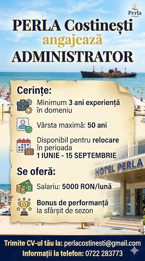 Administrator pensiune (43 camere) - Costinesti si cameriste  - imagine 3