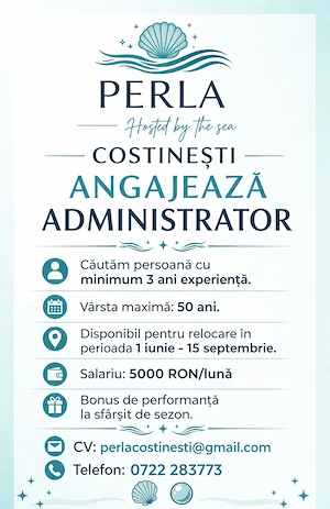 Administrator pensiune (43 camere) - Costinesti si cameriste  - imagine 5