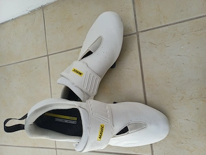 Pantofi triatlon   triathlon  ciclism | Mavic Cosmic Elite Tri Alb | 46 2 3 - imagine 2