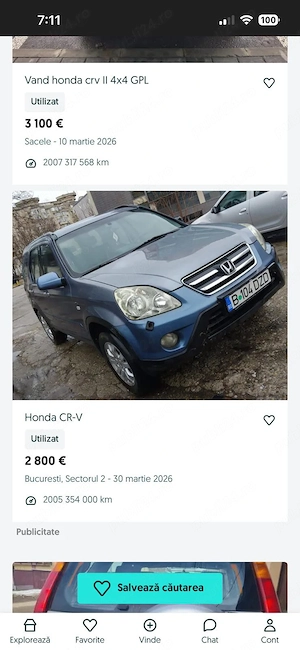 Honda crv2,0B,2005, 2600  - imagine 3