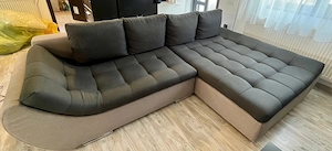 Canapea extensibila living cu lada depozitare