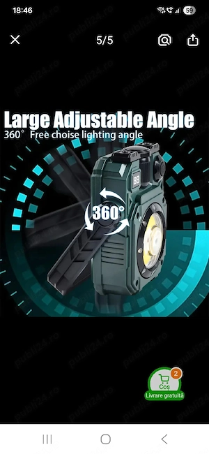 proiector portabil pescuit camping etc - imagine 3