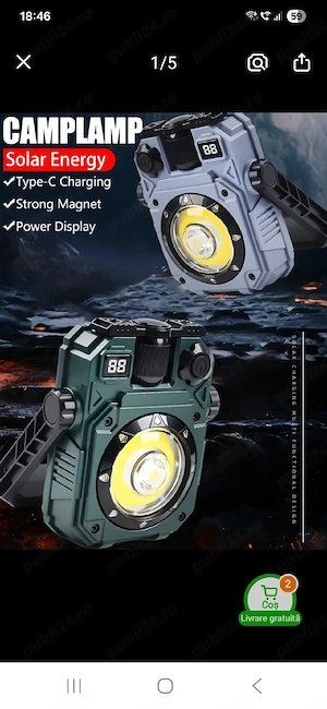 proiector portabil pescuit camping etc - imagine 5