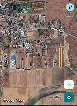 Direct de la proprietar, 2.319 mp intravilan in Slatioara-Olt, doua deschideri 14 m