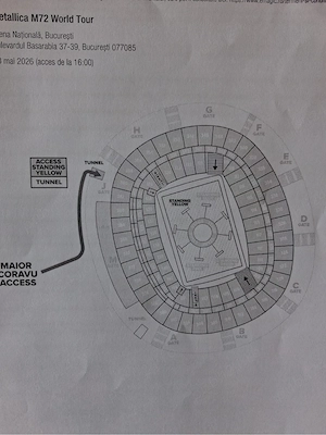 Vand un bilet la concert Metallica 