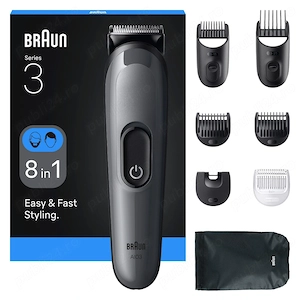 Trimmer pentru față păr corp Braun - AIO3540 Aparat de tuns multifunctional Braun All-in-One Barbat 