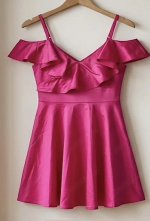 Rochiță fucsia din satin