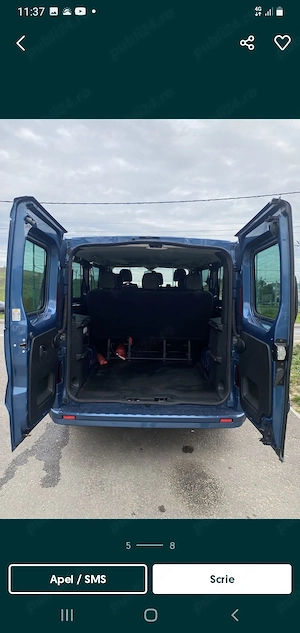 Vând Opel Vivaro 8+1 microbuz 1.6 diesel af 2019 - imagine 4