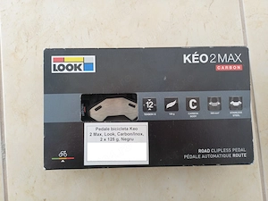 Pedale LOOK KEO 2 MAX Carbon + placute Keo Grey 4,5 