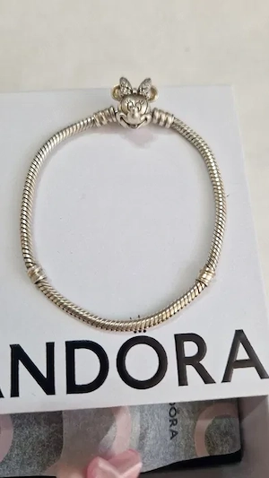 Brățară originală Pandora Disney Minnie, argint 925