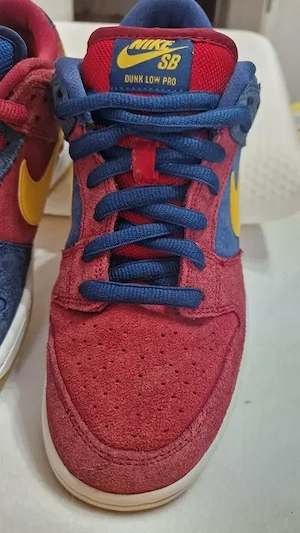 Nike SB Dunk Low Pro PRM "Barcelona", piele întoarsă, mărime 41 - imagine 3