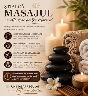 Masaj Terapeutic si Masaj de relaxare La domiciliu  - imagine 3