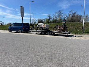 compresor remorca basculabila kipper plug masina de scos  cartofi  - imagine 6