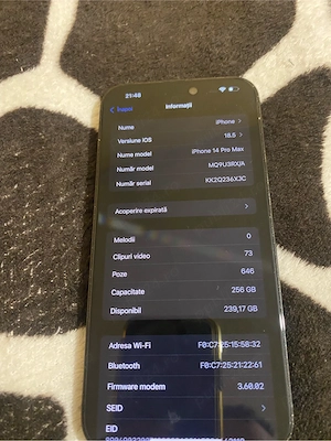 Iphone 14 pro max 256 gb 
