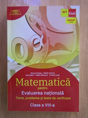 Matematica pentru Evaluarea Nationala Teme probleme si teste de verificare clasa a VIII-a 2022