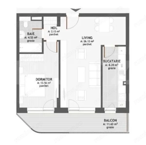 Apartament semidecomandat, 54,74 mp utili, terasa, garaj, zona Eroilor - imagine 6