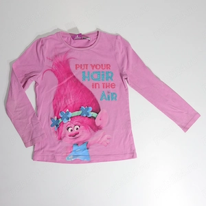   Set 4 bluze maneca lunga pentru fetite- Disney, H&M, Trolls marimea 122 128   - imagine 5