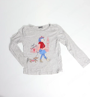   Set 4 bluze maneca lunga pentru fetite- Disney, H&M, Trolls marimea 122 128   - imagine 2