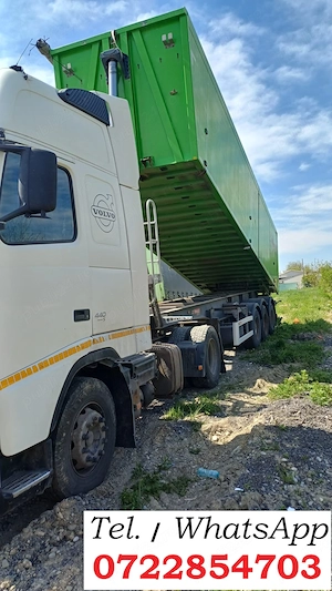 Volvo Fh 440, an 2007 Euro 5, AC. Semiremroca basculabila 52 mc
