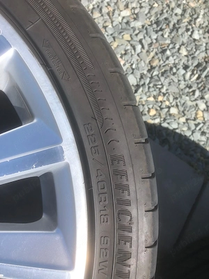 Set 4 roti - jante originale Audi - R.18,echipate cu anvelope vara 225/40 GoodYear - imagine 2