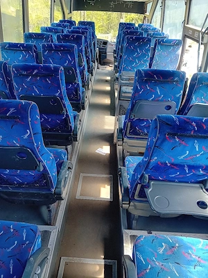 scaune impecapile de autobuz , albastre perfecte pentre rezerve sau pentru folosire imediată, curate - imagine 4