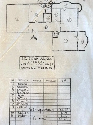 Vânzare 3 Camere Adiacent Mircea Vodă 84 mp, Etaj 6, 2 Băi, Reabilitat - imagine 5