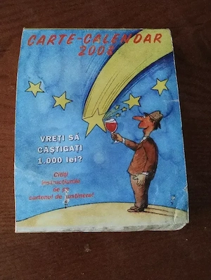293. Carte calendar 2007, integrame, cuvinte încrucișate, rebus, umor, caricaturii