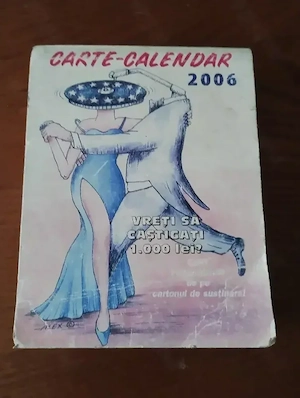 294. Carte calendar integrame 2006, cuvinte încrucișate, rebus, umor, caricaturi