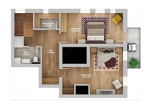 Apartament penthouse NOU Avantgarden 3 - finalizat și intabulat - imagine 2