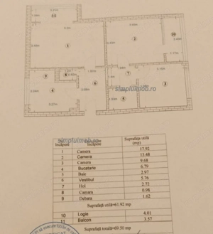 Decomandat 3 Camere spatios - 1 Decembrie 1918 - imagine 10
