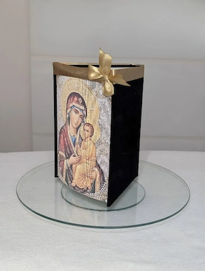 Maica Domnului și Pruncul - Poza pe muchie de carte - imagine 3