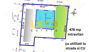 Vanzare Teren Construibil, Intravilan, CU,  478 mp - Tunari! Comision 0%