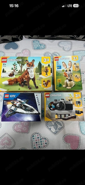 Vand Lego copii diverse modele pret 50 per bucata in afara de vulpe 100 lei valabil in cta  - imagine 3