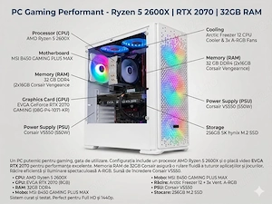 PC Gaming Alb Aqirys Gacrux   Ryzen 5 2600X | RTX 2070 | 32GB RAM
