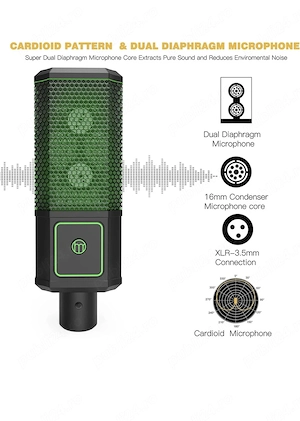 Set mixer audio cu microfon cardioid  - imagine 3