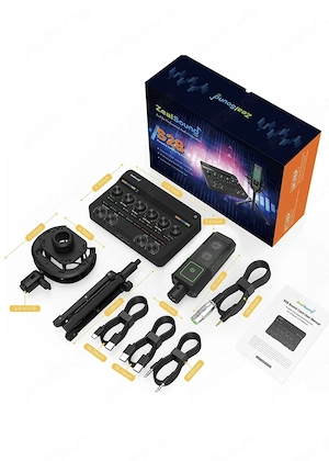 Set mixer audio cu microfon cardioid  - imagine 4