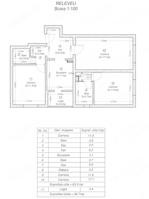 Apartament 3 Camere Decomandat 2 Bai Zona Olimpia Complexul Studentesc - imagine 9