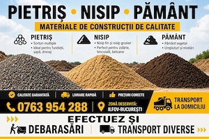 Transport Nisip-Pietris-Pamant