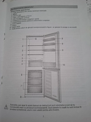 Vand combina frigorifica Artic cu 3 sertare de congelator