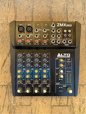 Alto ZMX-862 mixer audio analogic
