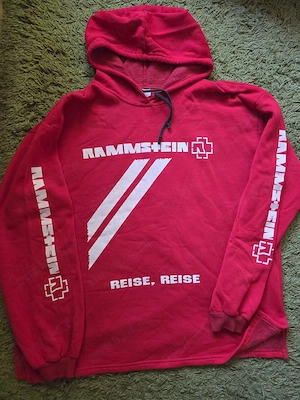 Hanorac barbati, Rammstein, rosu, XL