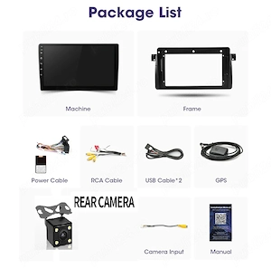   Navigatie Android BMW E46 1998-2005 GPS Bluetooth USB WAZE W - imagine 2